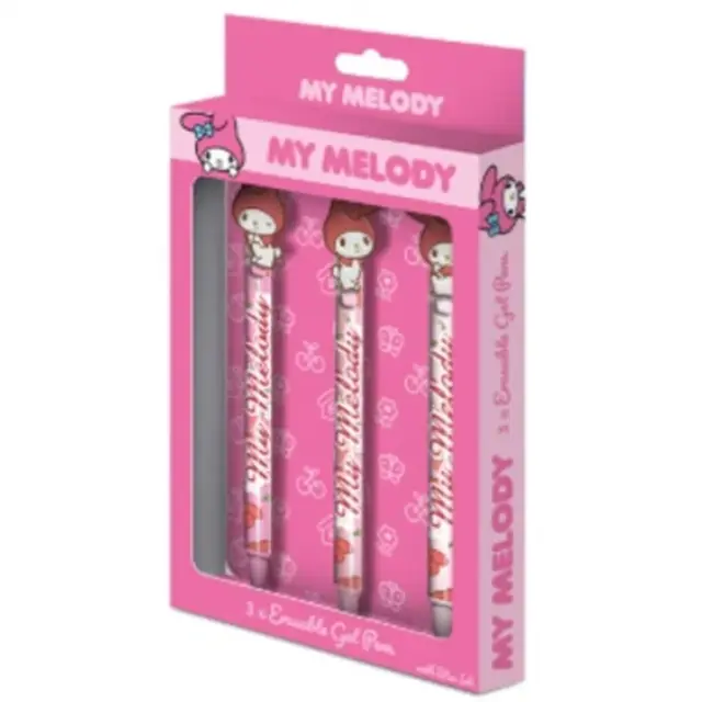 Σετ 3 τμχ Στυλό που σβήνει MY MELODY - 3 Head Topper Erasable Gel Pens SR2510533