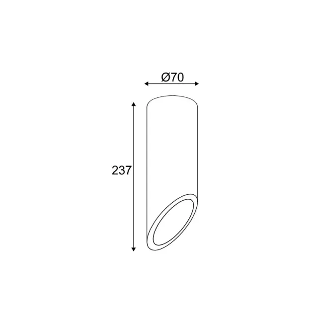ΟΡΟΦΗΣ Φ/Σ 1ΧGU10 ΦΥΣΙΚΟ ΤΣΙΜΕΝΤΟ D7XH24CM FALTSO / MK151S24G 2