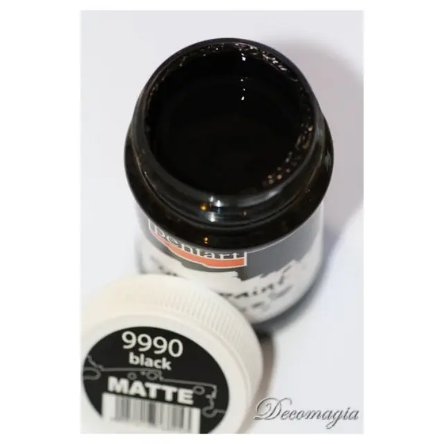 Χρώμα ακρυλικό 100ml Pentart, Μαύρο