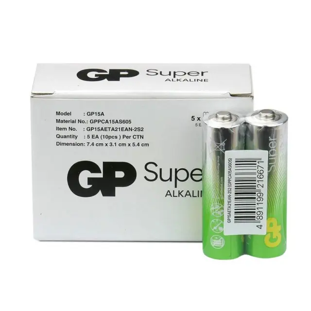 GP Super Alkaline G-TECH LR6 / AA Alkaline Battery (GPB20529) GP BATTERIES