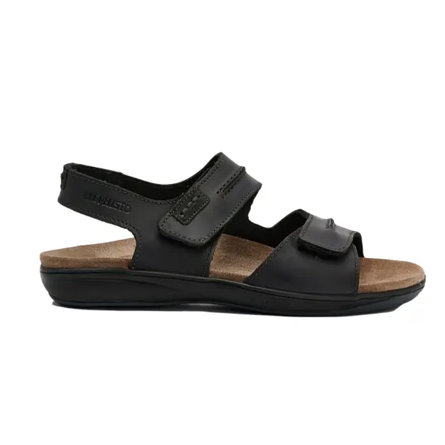 Mephisto Πέδιλα Ανδρικό δέρμα Μαύρο MEP/SAGUN BLACK