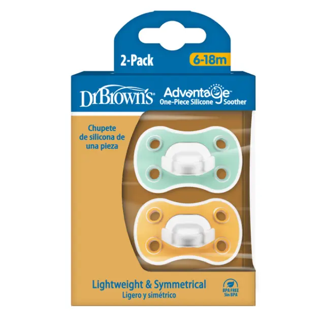 Dr. Brown's Πιπίλες Advantage One-Piece 2τεμ. 6-18 Μηνών Unisex PA 22034
