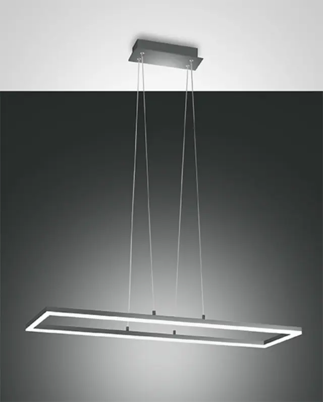 Bard 3394-43 φωτιστικό led 4000k κρεμαστό ορθογώνιο Ανθρακί