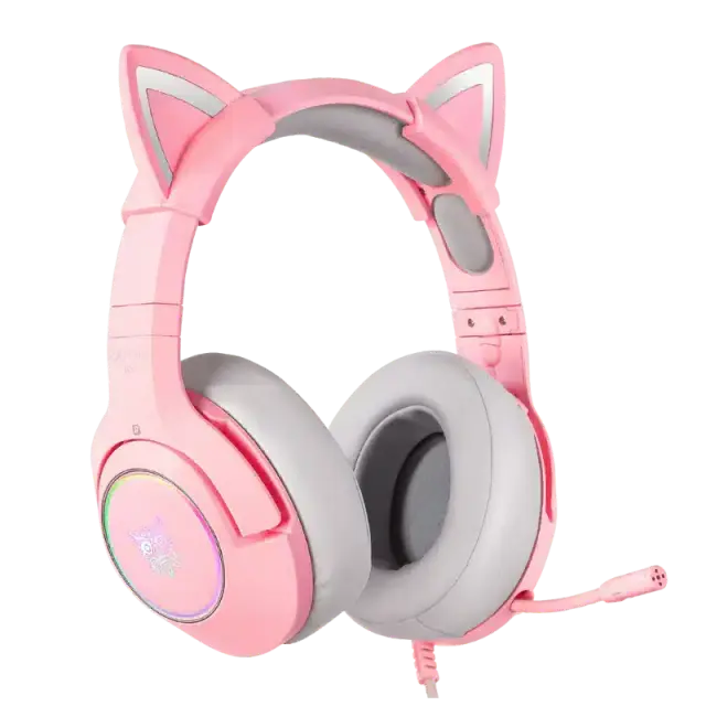 ONIKUMA K9 RGB Stereo Gaming Headset with Cat Ears for PS4, Xbox, PC and Switch 2