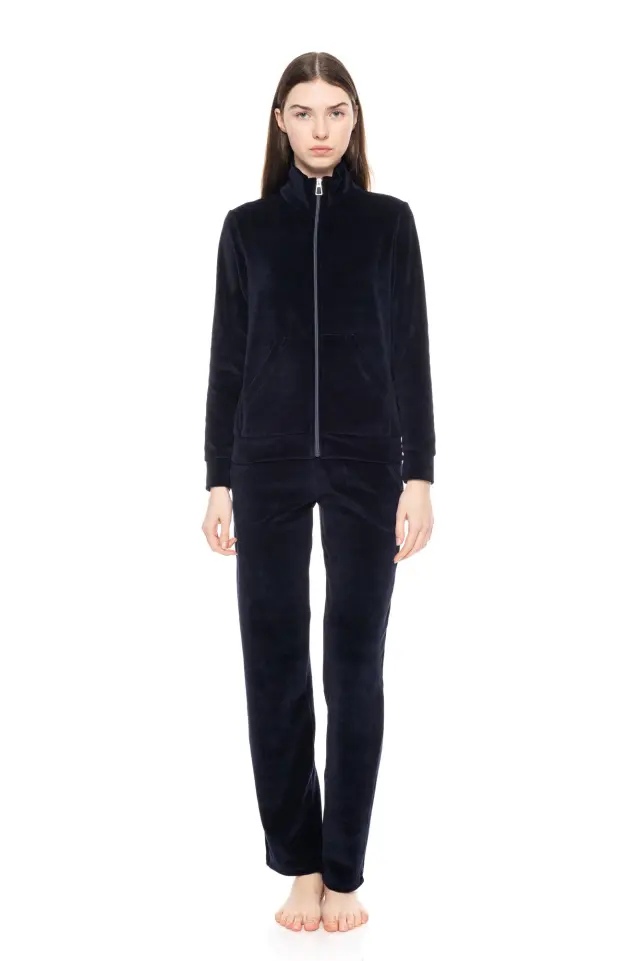 WN-1001 - Bordo - TRACKSUIT VELVET NOS HIGH NECK