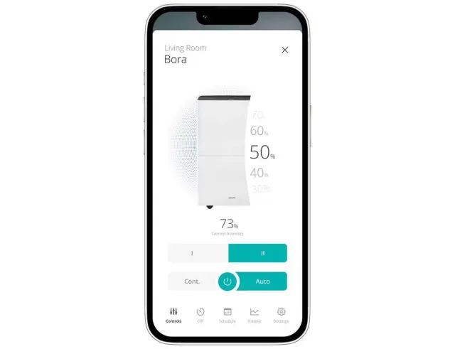 Αφυγραντήρας Duux Bora Smart DXDH20 με λειτουργία στεγνώματος, Wi-Fi και ικανότητα αφύγρανσης 20 λίτρα / ημέρα - WhiteDXDH20 3
