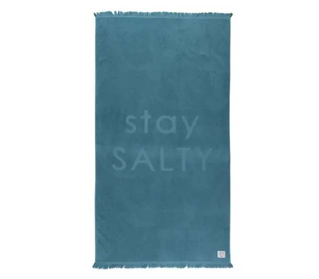 Nef-Nef Homeware Πετσέτα Θαλάσσης Stay Salty 90x170 Teal