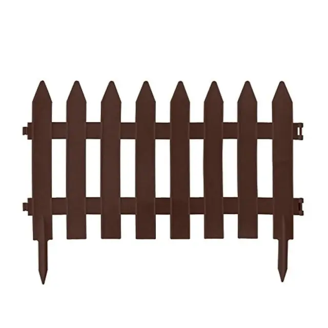 Prosperplast IPLSU2-R222 Φράχτης κήπου πλαστικός Garden Classic 3,60m x 52Υcm (6τμχ) Καφέ / 103771