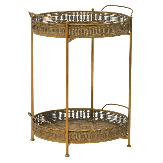 Τρόλεϊ Χρυσό Μέταλλο Φ52x67cm 3-50-993-0027