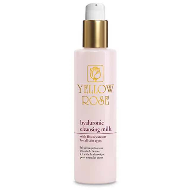 Yellow Rose Hyaluronic Cleansing Milk with Flower Extracts Γαλάκτωμα Καθαρισμού Προσώπου 200ml