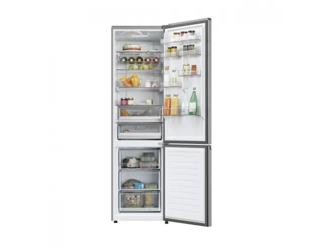 Ψυγειοκαταψύκτης Haier 2D 60 Series 5 Pro HDPW5620DNPK Total No Frost, με Wi-Fi, Bluetooth, Συνολική Χωρητικότητα 406L, Ενεργειακή Κλάση D και Ύψος 205cm - Silver34005471 2