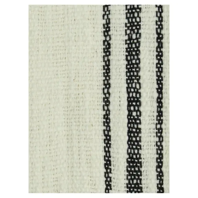 Ριχτάρι Ριγέ Μαύρο Βαμβακερό 130x170cm 3
