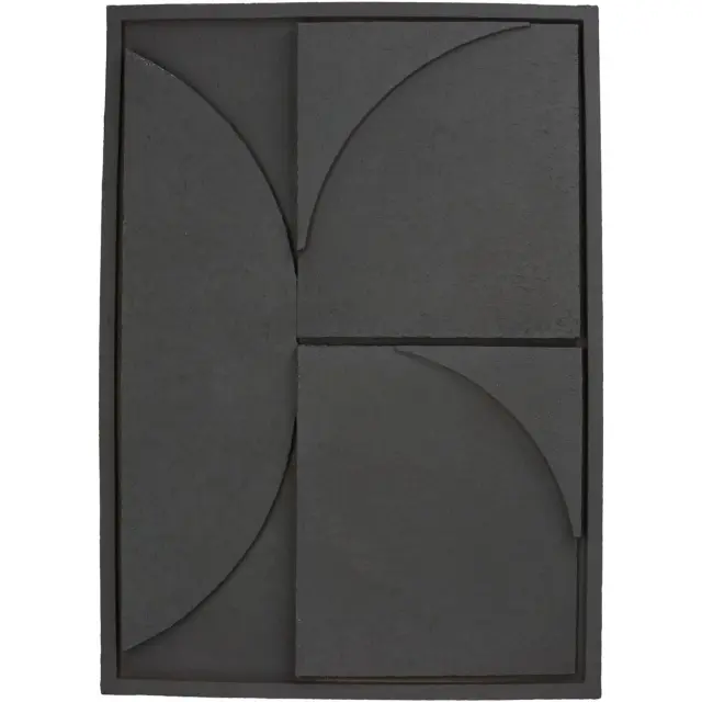 Διακοσμητικό Τοίχου Γκρι Polyresin 49.5x4.5x69.5cm