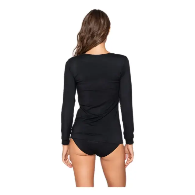 Luna Γυναικείο T-shirt Μακρύ Μανίκι Micro Touch Comfort, Χρώμα Μαύρο 2