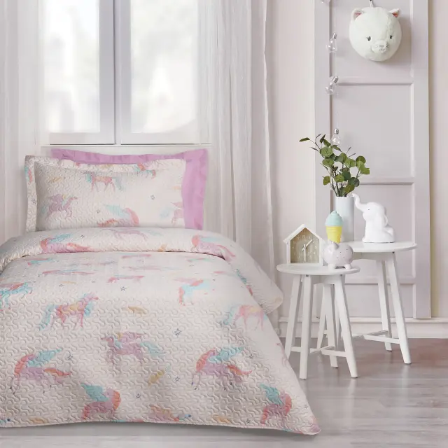 Κουβερλί 160x240 Μονό Das Home Kids 4981 Pink 100% Microfiber