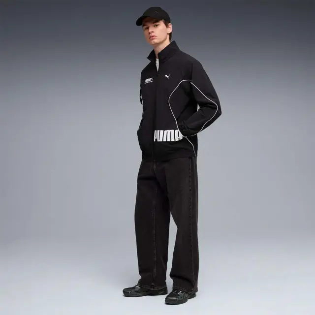 Puma Men's Sport Relaxed Woven Track Jacket Μαύρο 692173-01 (Puma) 3