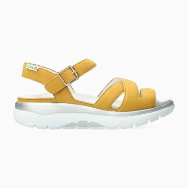 Mephisto/Sano Πέδιλα Γυναικείο δέρμα Nubuck Κίτρινο SAN/NOANE OCHRE - 36