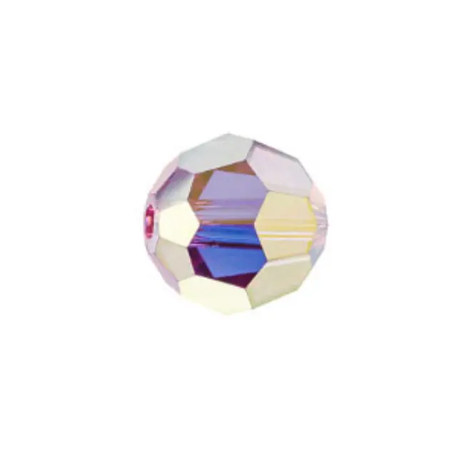 Swarovski 5000 Faceted Round Rose AB Full Coat 6mm - 10τεμ