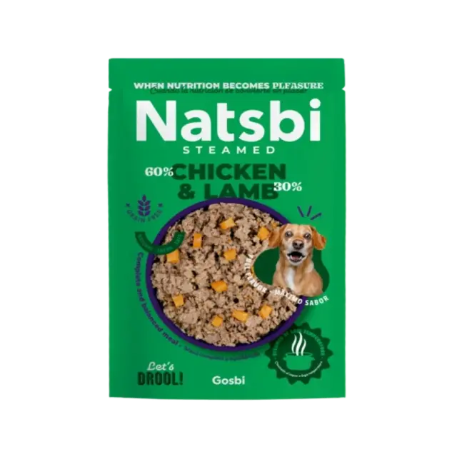 Natsbi Υγρή Τροφή Σκύλων με Κοτόπουλο και Αρνί 500gr