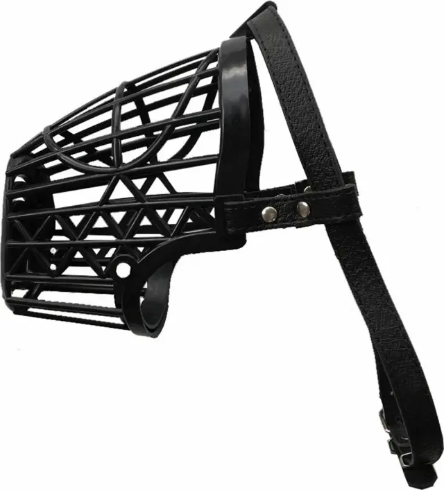 Pet Camelot Φίμωτρο Σκύλου Πλαστικό με Δέρμα XLarge 52cm