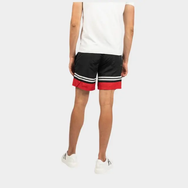 Karl Lagerfeld - Ανδρικό Μαγιό Σορτς με Ρίγες KL22MBS03-BLACK Μαύρο - XL 2