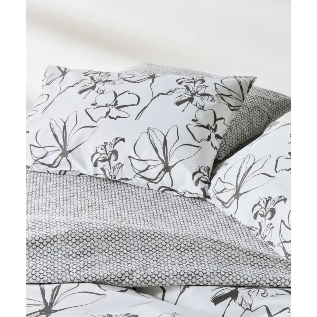 Σετ Σεντόνια King Size 4 Τεμαχίων Kentia Incu White- Black 270x270 3