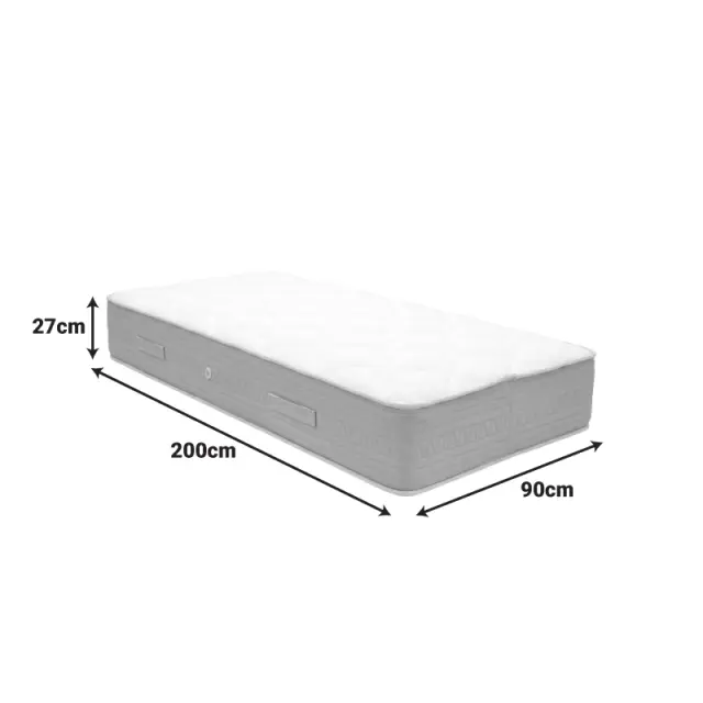 Στρώμα Sleepy pakoworld bonnel spring διπλής όψης 27cm 90x200εκ 3