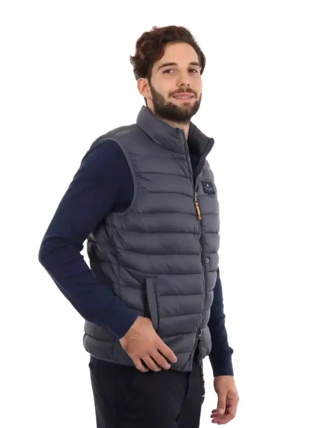 Armata Di Mare - Ανδρικό Αμάνικο Χειμωνιάτικο Μπουφάν Regular Fit 5337217-541 Γκρι - S 3