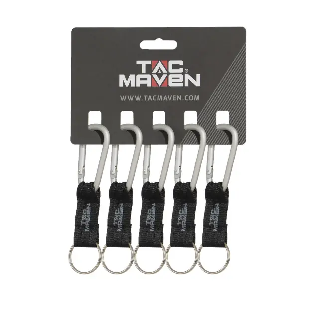 TAC MAVEN Carabiner 6mm-Carabiner από Ελαφρύ Αλουμίνιο 6mm - 01-Black-Μαύρο 2
