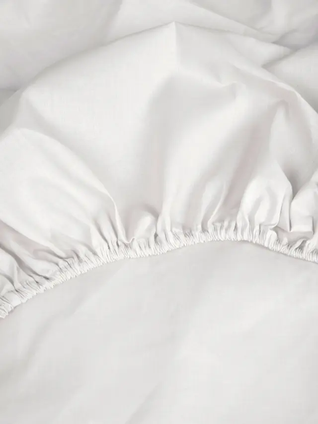 Κατωσέντονο Cotton Feelings με λάστιχο 100 White Ημίδιπλο (120x200+30) Sunshine 2