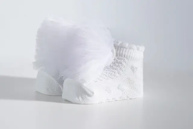 Socks Baby με Τούλι Λευκό