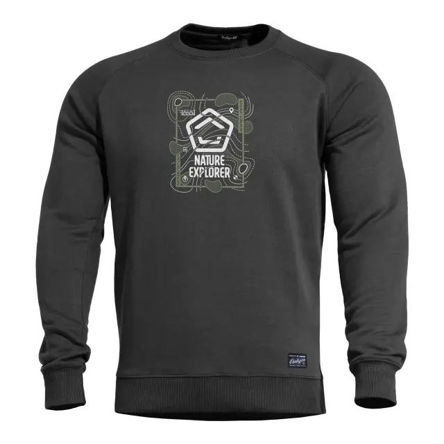 HAWK SWEATER "NATURE EXPLORER" | K09019-NE 01-Black