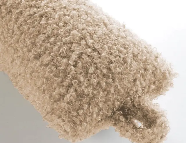 Αεροστόπ Πόρτας Wooly Douceur d'intérieur με διαστάσεις 80x10cm - Beige 1612094 3