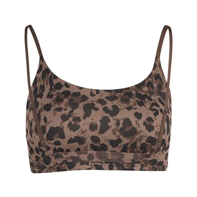 adidas Performance Women's Optime Allover Print Light Support Bra Καφέ KZ2515 (adidas Performance) 2