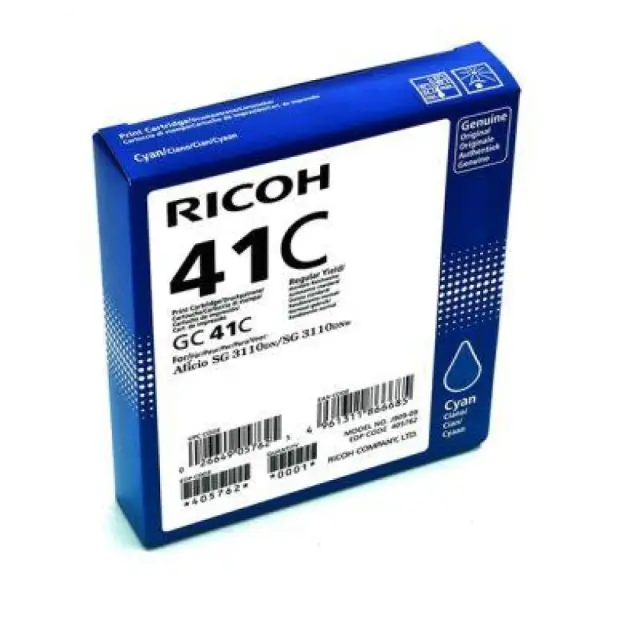 RICOH AFICIO SG3100 SERIES INK CYAN (2.2k) (405762) (RICGC41C)
