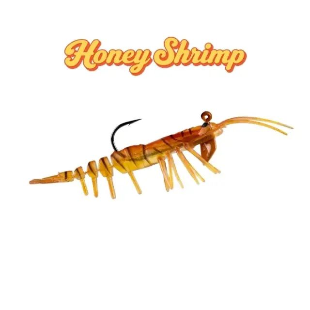 Teke Shrimp 75 – Σιλικονούχα Γαρίδα 7.5cm 7g με Hook 3/0 - Τεχνητό Δόλωμα - Honey Shrimp