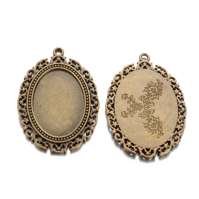 Καστόνι Κρεμαστό 61x48mm - Antique Bronze - 2τεμ
