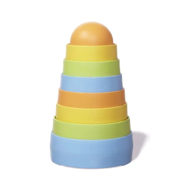 Green Toys Παιχνίδι Στοίβαξης Πυραμίδα Κυλίνδρων για 6+ Μηνών