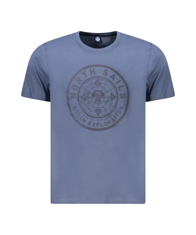 North Sails - Ανδρικό T-shirt Κοντομάνικο Regular Fit 996025-000-0772 Μπλε 3