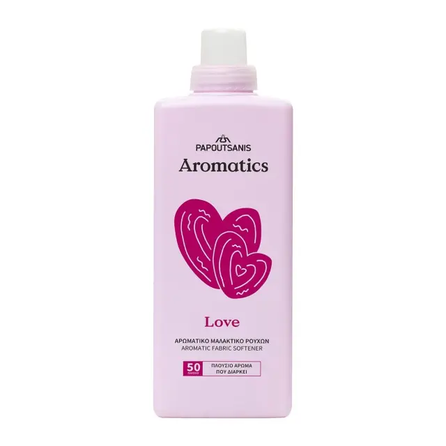 Papoutsanis Aromatics love Μαλακτικό Ρούχων, 50μεζούρες (1000ml)