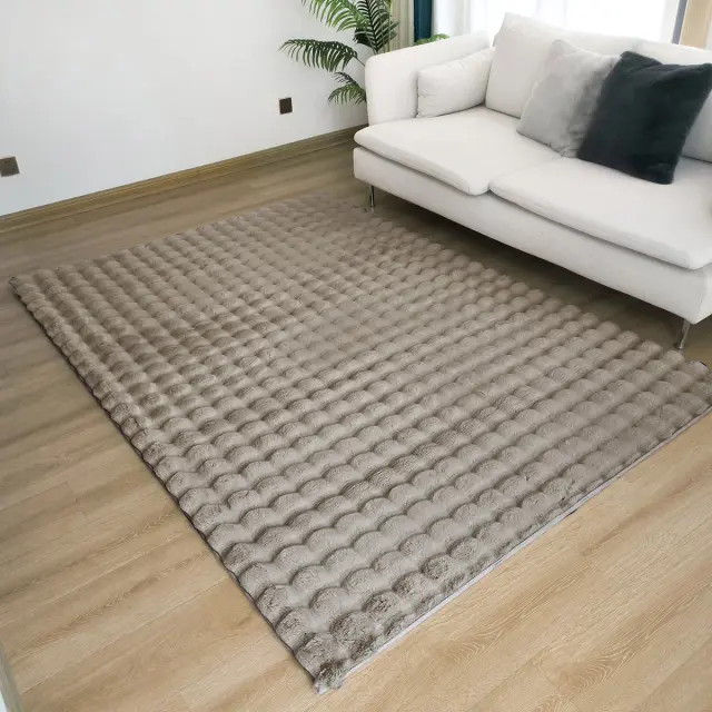 Χαλί 200x250 Beauty Home Bubble Art 9663 Mocha 100% Πολυέστερ