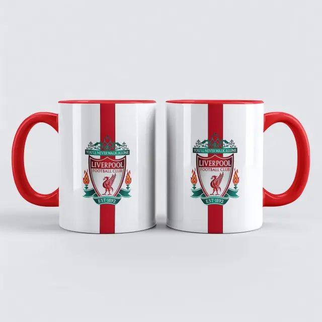 κούπα κεραμική κόκκινη , ομάδες , LIVERPOOL, Με συσκευασία για δώρο 325ml 2
