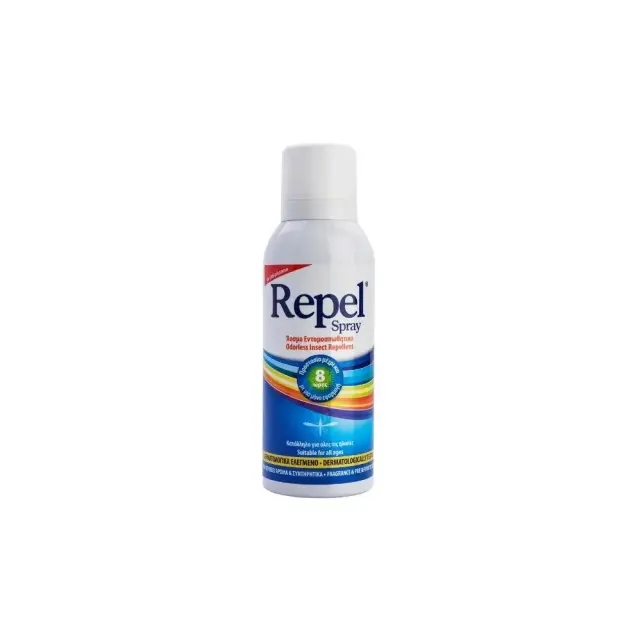 Uni-Pharma Repel Άοσμη Εντομοαπωθητική Λοσιόν σε Spray με Υαλουρονικό Κατάλληλη για Παιδιά 100ml
