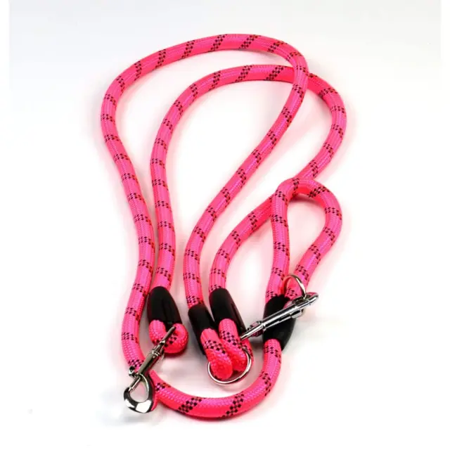 Λουρί Σκύλου Hands Free Ρόζ 1.5m+1mx1.2cm 2