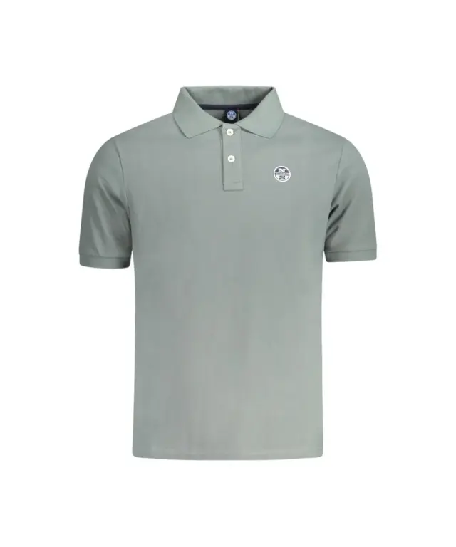 North Sails - Ανδρικό Κοντομάνικο Polo T-Shirt 995011-000-0419 Πράσινο - S