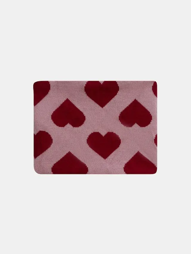 Παιδικός Λαιμός για Κορίτσια Heart Snood ΡΟΖ - One Size