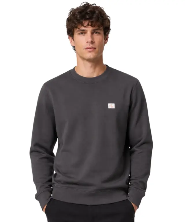 Calvin Klein - Ανδρική Μακρυμάνικη Μπλούζα Φούτερ LV04RG268G-UB1 Μαύρο