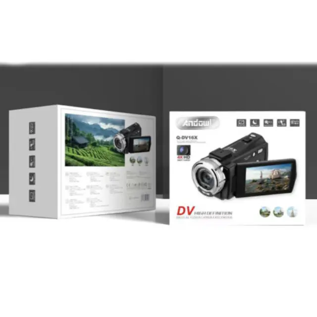 Andowl Ψηφιακή Βιντεοκάμερα 1080P HD 20MP TFT LCD 16X 4KDV Q-DV16X Μαύρη 2