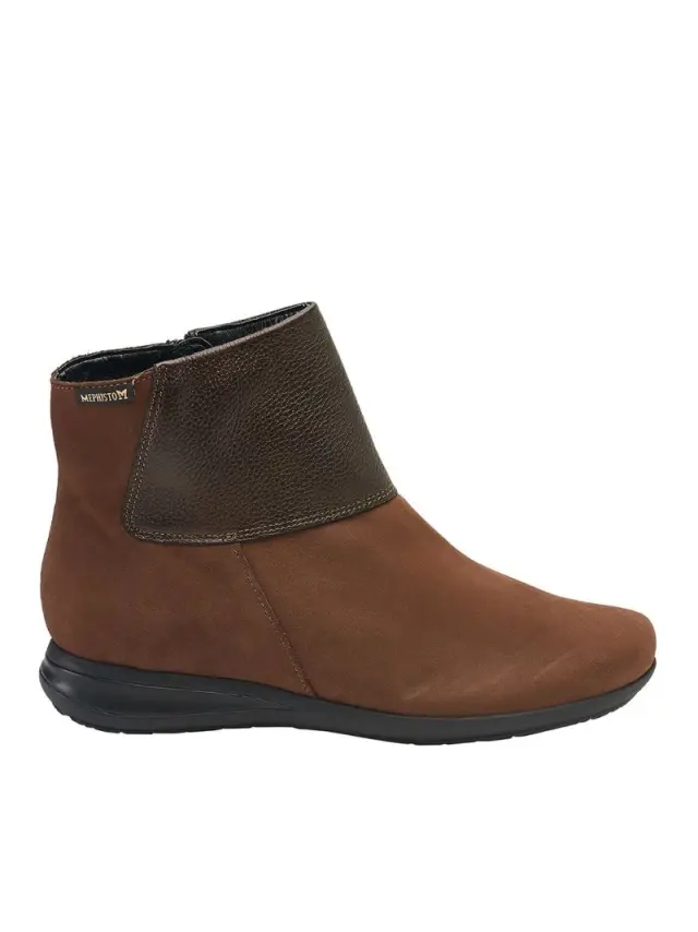 Mephisto Μποτάκια Γυναικείο δέρμα Nubuck Καφέ MEP/NONIE BROWN 3