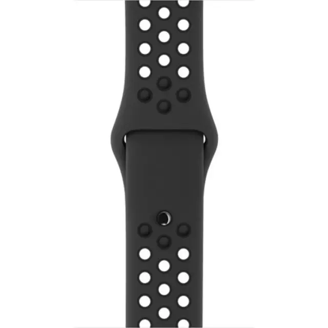 Λουράκι Σιλικόνης Nike για Apple Watch 44/46/45/49mm (Grey Black) OEM 2
